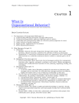 what is organizational behavior - O6U E