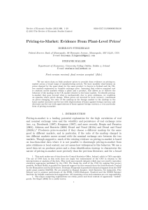Pricing-to-Market - The Review of Economic Studies