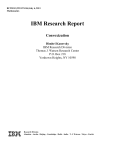IBM Research Report Convexization Dimitri Kanevsky