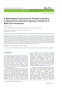 A Mathematical Framework for Parallel Computing of Discrete