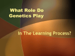 What role do genetics play? - La Salle College High School