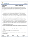 JOB PROFILE Job Store # 160 Title: Senior Economist Classification