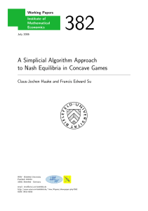 A Simplicial Algorithm Approach to Nash Equilibria in Concave Games