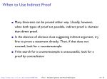 When to Use Indirect Proof