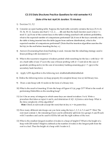 CS 315 Week 2 (Feb 5 and 7) summary and review questions