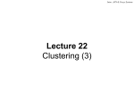 Lecture 22 clustering