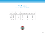 Truth-tables .1in | University of Edinburgh | PHIL08004 | .3in [width