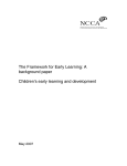 Children`s early learning and development