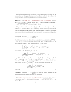 The fundamental philosophy of calculus is to a) approximate, b