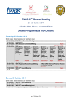 TWAS 25th General Meeting * Tentative programme