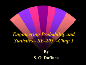 Engineering Probability and Statistics