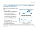 I. “Active” Small/Mid Cap US Equity (SMID) Should Play Second