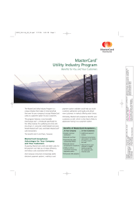 MasterCard® Utility Industry Program