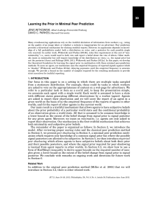 39 Learning the Prior in Minimal Peer Prediction