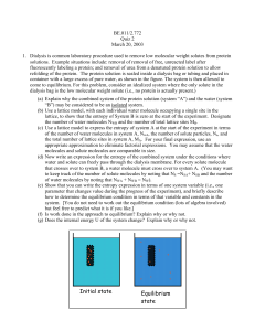 Initial state Equilibrium state