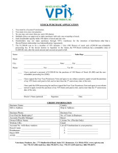 Become a Stockholder Today Complete Our Application Form