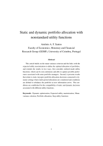 Static and dynamic portfolio allocation with nonstandard utility