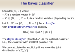 The Bayes classifier