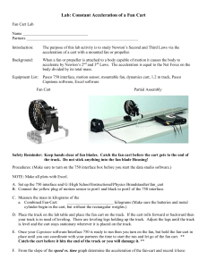 Lab: Constant Acceleration of a Fan Cart