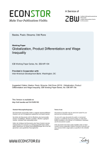 Globalization, Product Differentiation and Wage Inequality