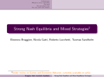 Strong Nash equilibria and mixed strategies