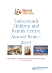 Annual Report 2014 - Taikurrendi Children and Family Centre