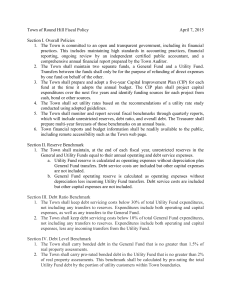 Fiscal Policy - The Town of Round Hill