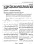 Investigations at High Temperature in Both Equilibrium and Kinetic