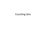 Counting Infinite sets