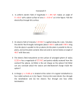 Homework 4 A uniform electric field of magnitude E = 435 N/C makes