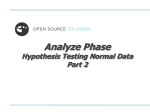 Analyze - Hypothesis Testing Normal Data - P2