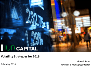 Volatility Strategies for 2016