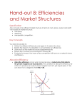 8. Efficiencies and Market Structures