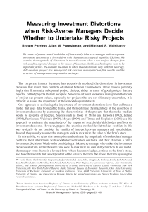 Measuring Investment Distortions When Risk-Averse