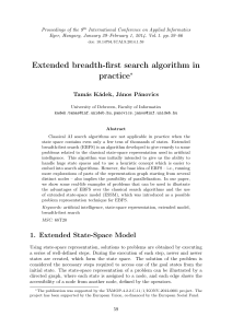 Extended breadth-first search algorithm in practice