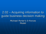 2.02a Business Decision making using Porters 5 forces link