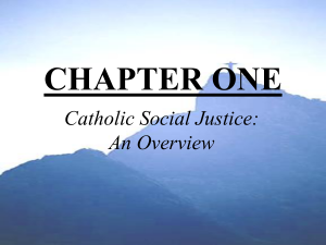 Principles of Catholic Social Teaching