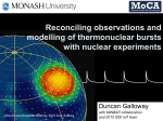 Reconciling observations and modelling of thermonuclear bursts