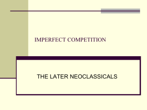 imperfect competition