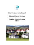 West Dunbartonshire Council Climate Change Strategy `Tackling