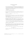 Probability Theory-Fall 2011 Assignment