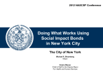 Doing What Works Using Social Impact Bonds in New York