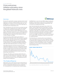 Inflation and policy since the global financial crisis