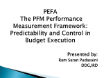 methods... Score A - Public Expenditure and Financial Accountability