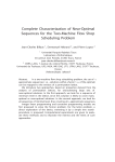 Complete Characterization of Near-Optimal Sequences for the Two