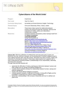 Cybercitizens of the World Unite! - Australian Children`s Television