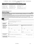 Bankruptcy Court Proof of Claim form