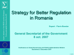 Strategy for better regulation in Romania - sigma