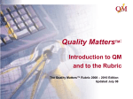 Quality Matters PPT