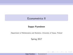 Panel Data - University of Vaasa